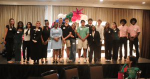 photo of seniors on stage at GradNation 2026